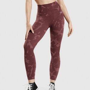 Gymshark red full length leggings size Medium
